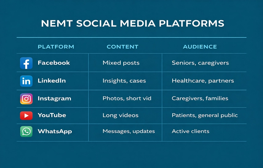 nemt content table