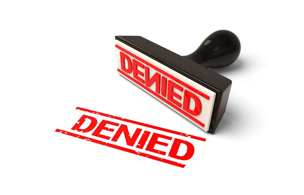 Denied claims 