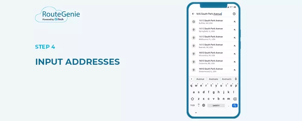 Step 4: Input Addresses