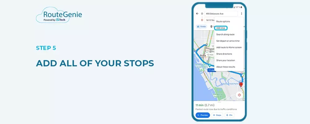 Step 5: Add All of Your Stops